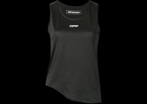OFF-WHITE Logo-Print Sleeveless Performance Top Black