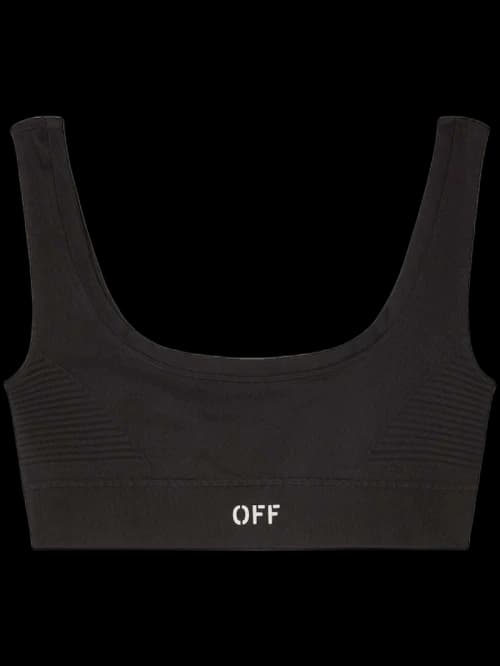 OFF-WHITE Off Stamp Sports Sports Bra Black