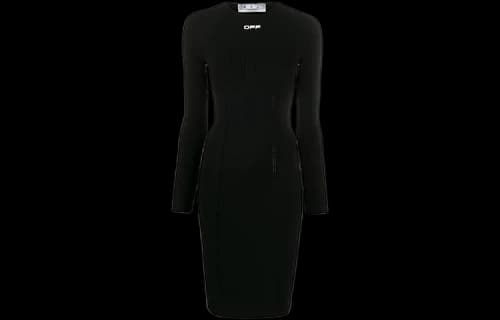 Off-White Active Seamless Fitted Dress 'Black'