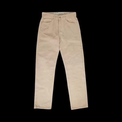 Off-White Diag Baggy Jeans 'Cream'