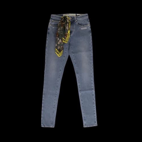 Off-White Bleach Skinny Denim 'Med Blue'