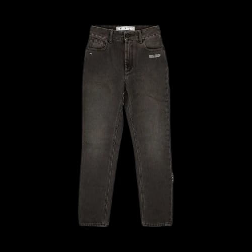 Off-White Denim Straight Leg Jeans 'Grey'