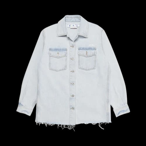 Off-White Diag Long-Sleeve Denim Shirt 'Light Blue/White'