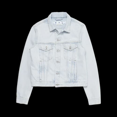 Off-White Diag Regular Denim Jacket 'Light Blue/White'