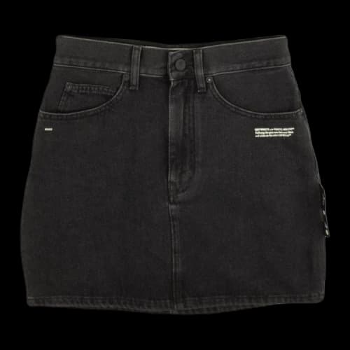 Off-White Denim Mini Skirt 'Black'
