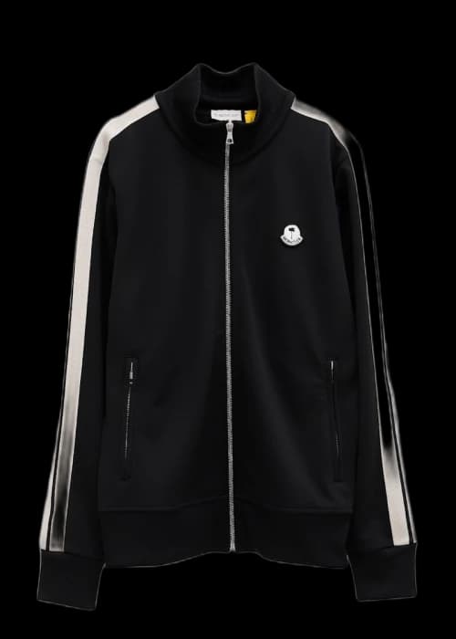 Moncler x Palm Angels Track Jacket Black White