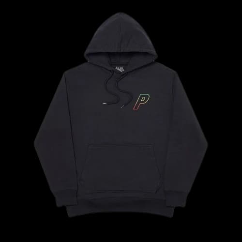 Palace Linear Triple Fade Hoodie 'Black'