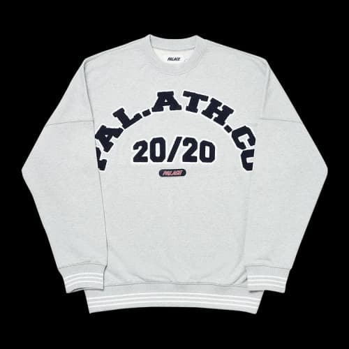 Palace 20/20 Vision Crew 'Grey Marl'