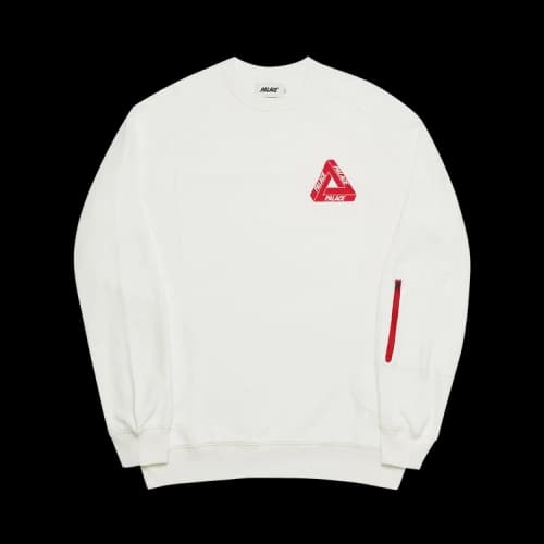 Palace Techie Ferg Crew 'White'