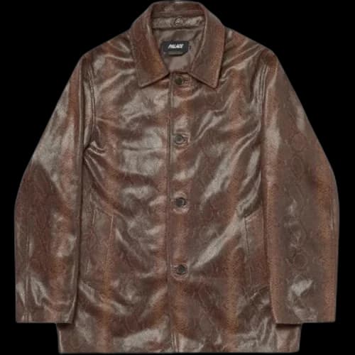 Palace Leather Jacket 'Brown'