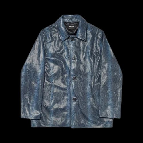 Palace Leather Jacket 'Blue'