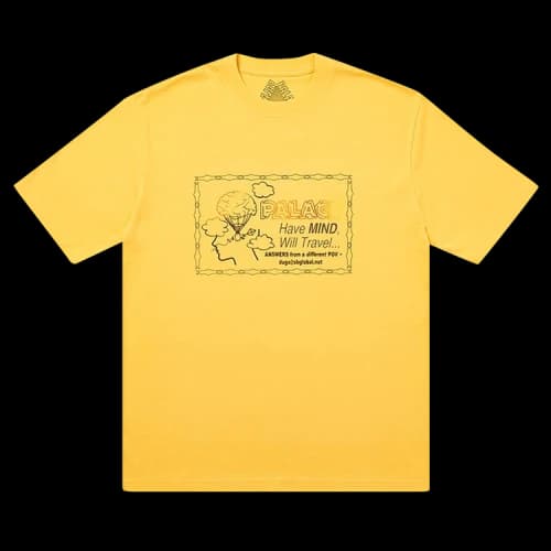 Palace Don't Call Me I'll Call You T-Shirt 'Yellow'