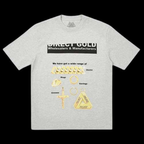 Palace Hatton T-Shirt 'Grey Marl'