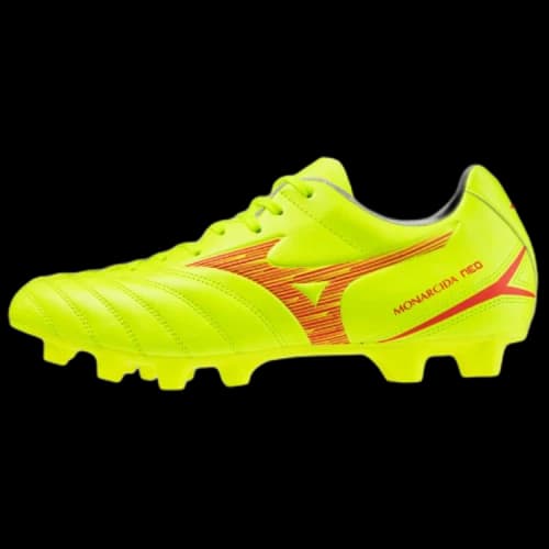 Mizuno Monarcida Neo III Select MD Safety Yellow Fiery Coral