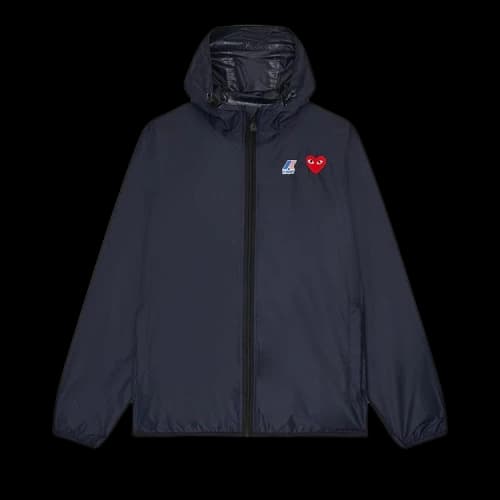 Comme des Garcons Play x K-Way Claude Full-Zip Jacket Navy