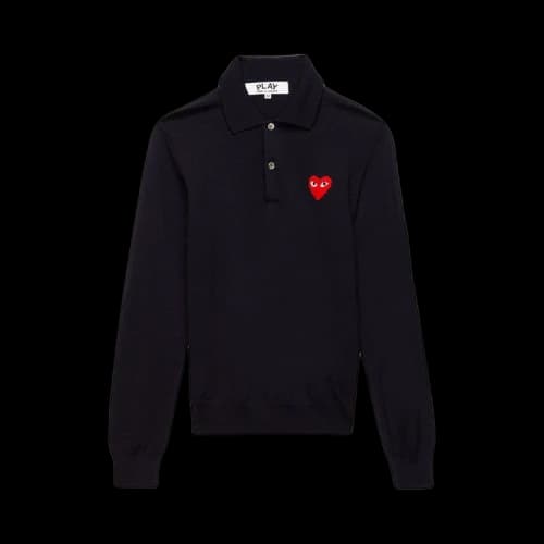 Comme des Garçons PLAY Knit Polo Pullover 'Navy'