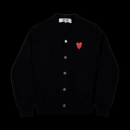 Comme des Garçons PLAY Heart Logo Cardigan 'Black'