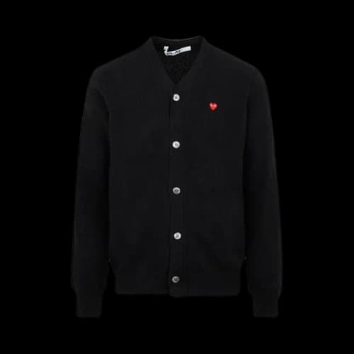 Comme des Garçons PLAY Small Heart Cardigan 'Black'