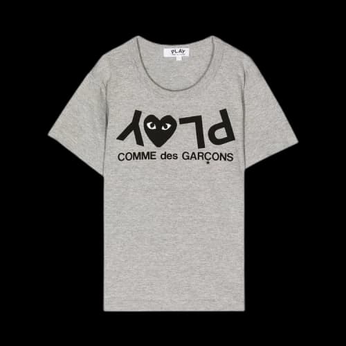 Comme des Garçons PLAY Reverse Logo Print T-Shirt 'Grey'