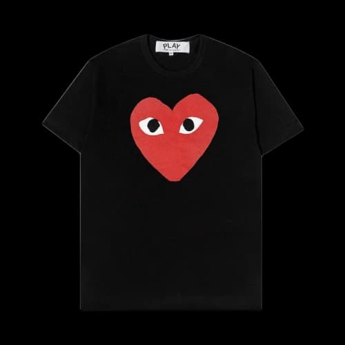 Comme des Garçons PLAY Heart Logo Tee 'Black'