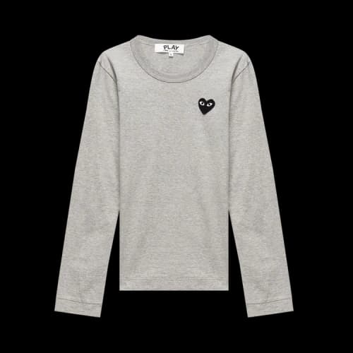 Comme des Garçons PLAY Mini Logo Long-Sleeve Tee 'Grey'