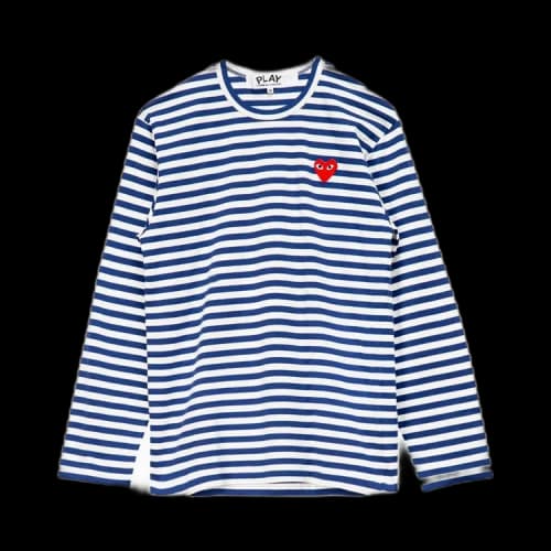 Comme des Garçons PLAY Striped T-Shirt 'Navy/White'
