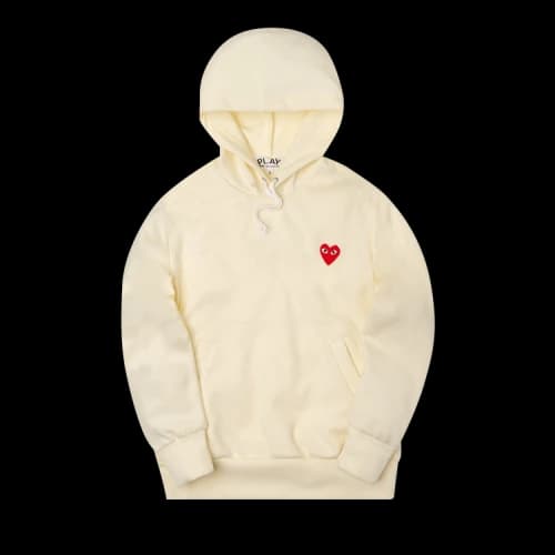 Comme des Garçons PLAY Pullover Hoodie 'Ivory'