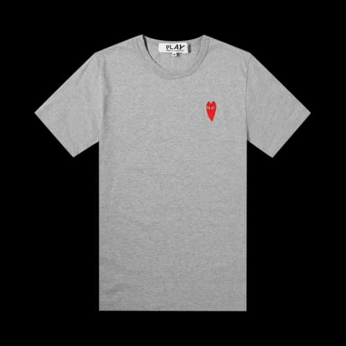 Comme des Garçons Play T-Shirt With Red Heart 'Grey'