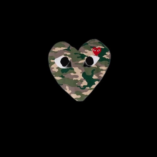 Comme des Garçons PLAY Camo Heart T-Shirt 'White'