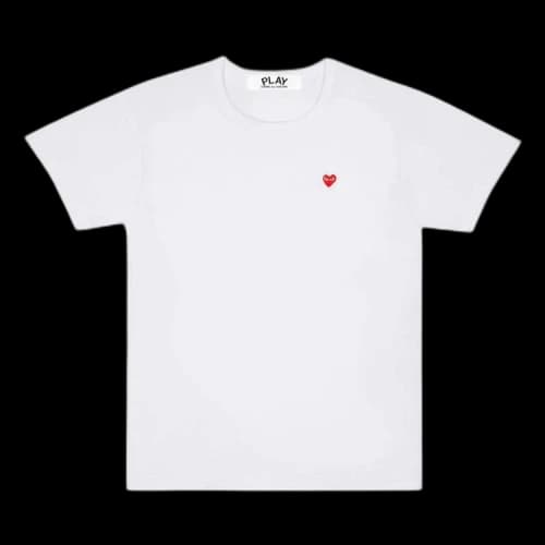 Comme des Garçons PLAY Heart Logo T-Shirt 'White'