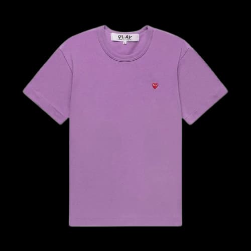 Comme des Garçons PLAY Small Red Heart T-Shirt 'Purple'