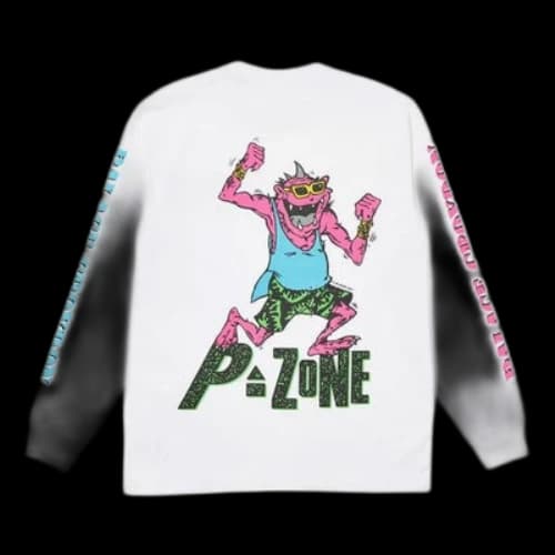 PALACE x M-Zone Crossover Small Tri-Ferg Pattern Long Sleeves Unisex White