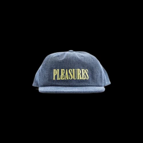 Pleasures Core Logo Denim Snapback Hat 'Washed'