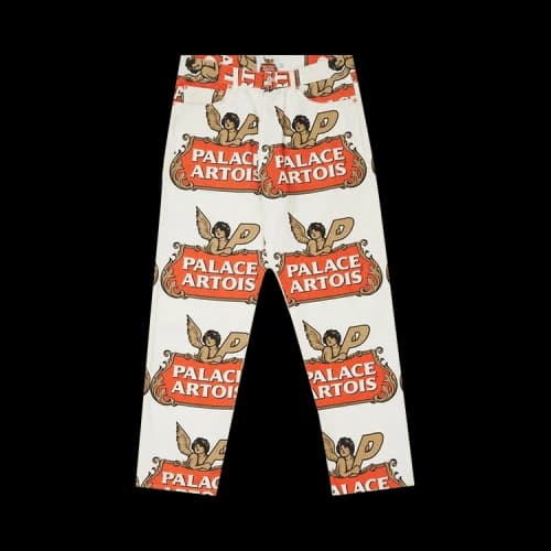 Palace x Stella Artois Pant 'White/Red/Gold'