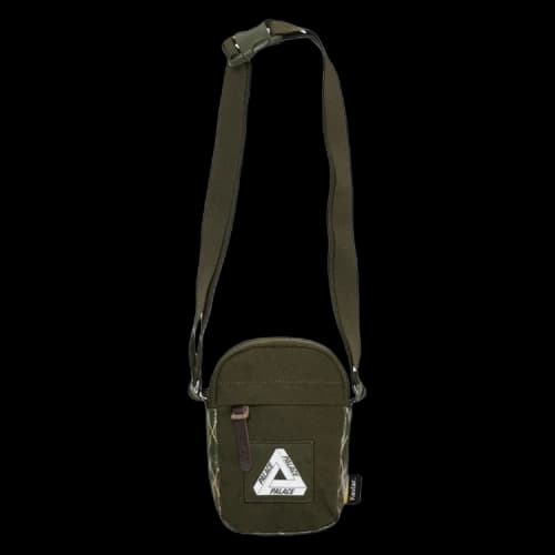 Palace X-Pac Cotton Canvas Shot Bag 'Olive'