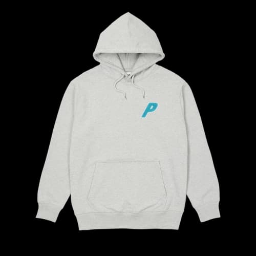 Palace Tri-Chenille Hood 'Grey Marl'