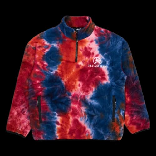 Pleasures Caffeine Polar Fleece Quarter Zip 'Orange'
