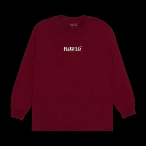 Pleasures Core Embroidered Long-Sleeve 'Burgundy'
