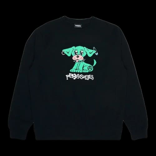 Pleasures Ruff Premium Crewneck 'Black'