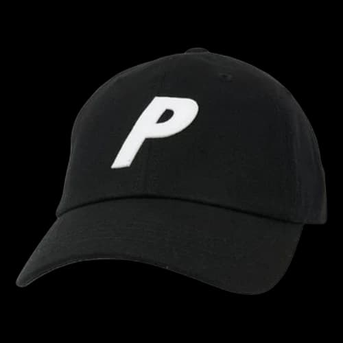 Palace P 6-Panel Cap 'Black'