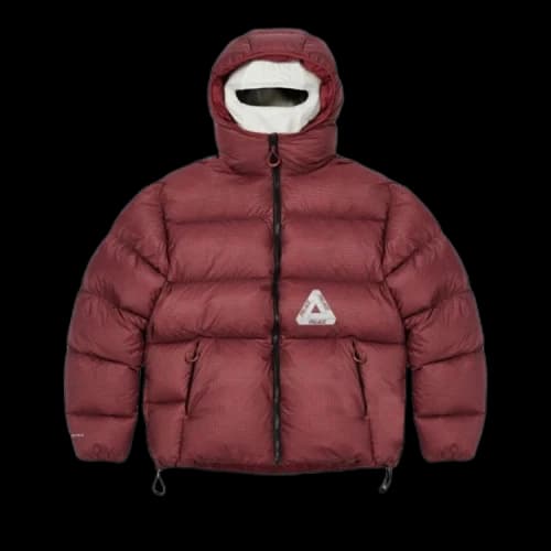 Palace Pertex Balaclava Puffa 'Burgundy'