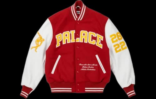 Palace Greek Varsity Jacket 'Red'