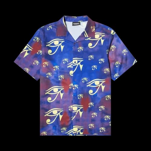 Pleasures Brendan Rayon Short-Sleeve Shirt 'Purple'