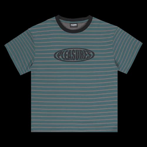 Pleasures Sports Striped Shirt 'Green'