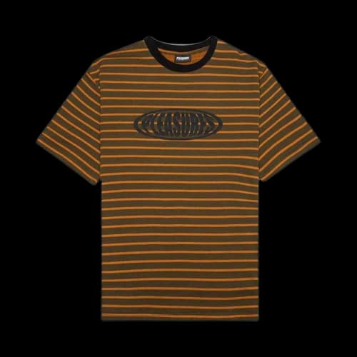 Pleasures Sports Striped Shirt 'Orange'