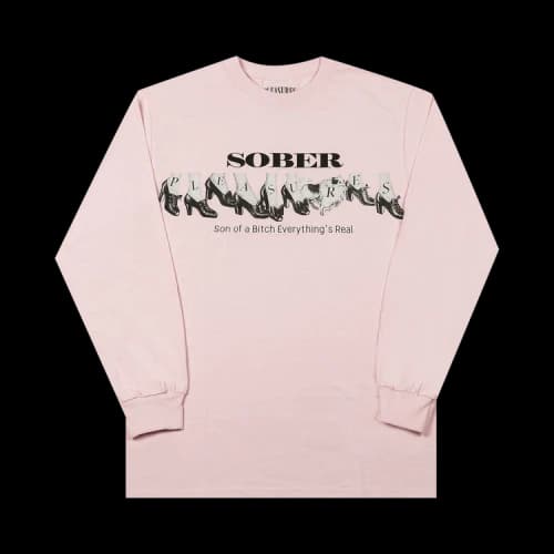 Pleasures Sober Long-Sleeve T-Shirt 'Pink'
