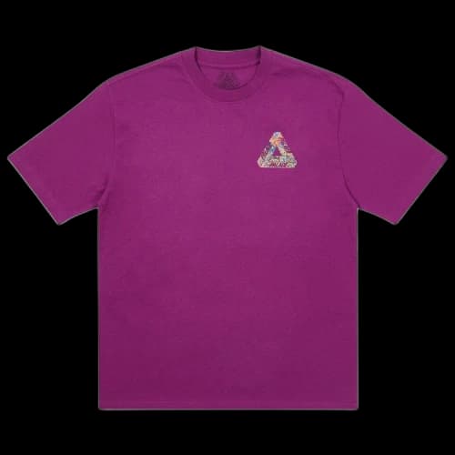 Palace Tri-Sticker Pack T-Shirt 'Plum'