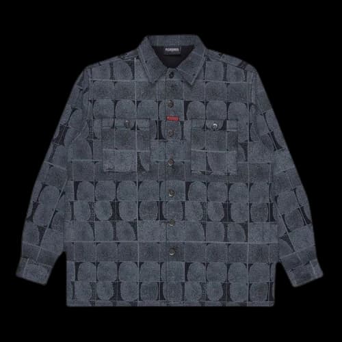 Pleasures Trace Denim Work Shirt 'Black'