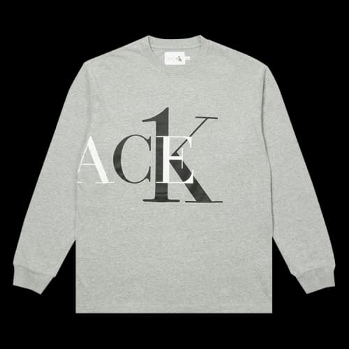 Palace x Calvin Klein Long-Sleeve 'Light Grey Heather'