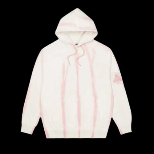 Palace Zebra Tie Dye Hood 'Pink'